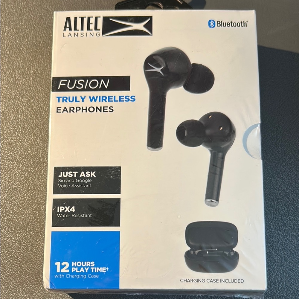 Altec Lansing Fusion Black Truly Wireless Earphones New in Box